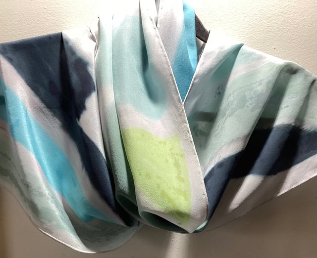 [JILLSTUART]★PATTERN SILK SCARF Printed Silk Scarf - White/Black - ARKET